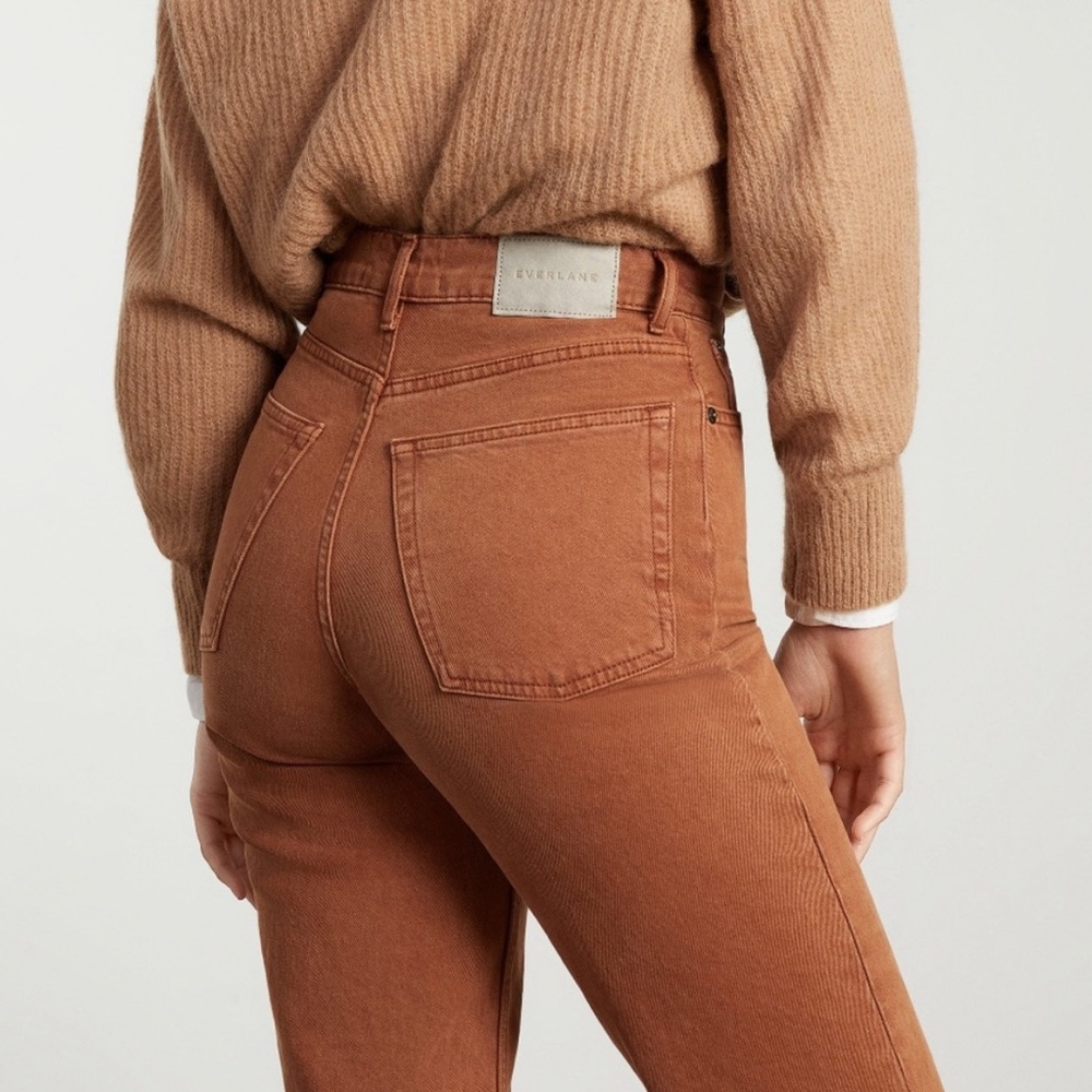NWT Everlane Way High Jean in Archroma Rich Earth, Size 27 RARE COLOR!